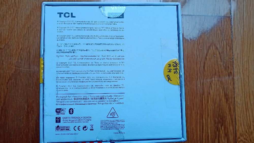 Smartwatch movetime TCL MT10G - novo