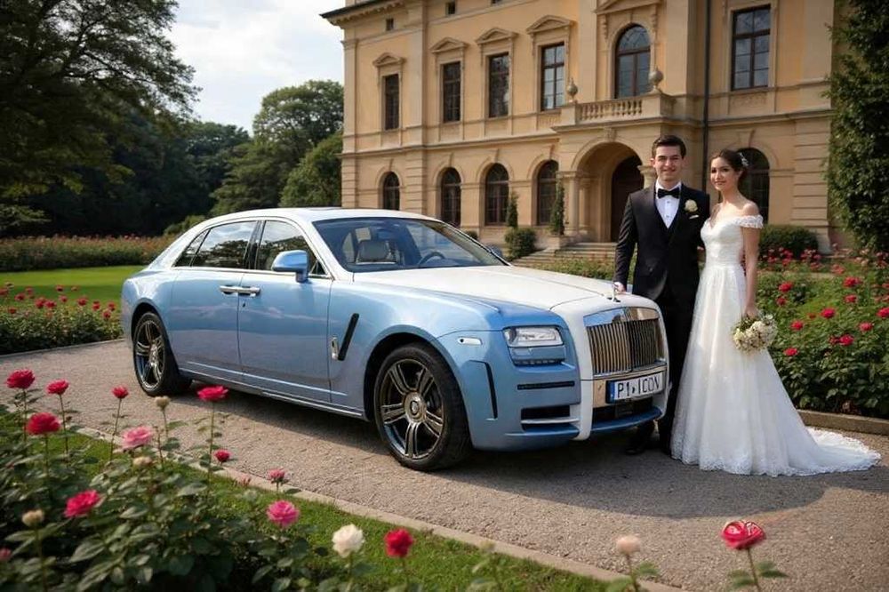 Rolls Royce, limuzyna, auto do ślubu i usługi dla VIP.
