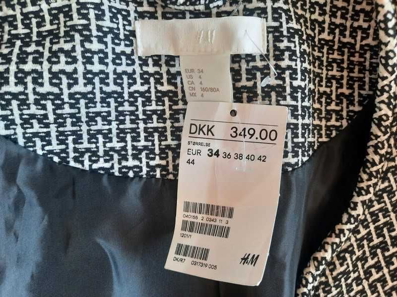 Czarno-biały żakiet - H&M