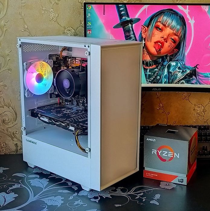 GTX1070ti+ Ryzen 7 2700+ 16Gb DDR4 ігровий компьютер