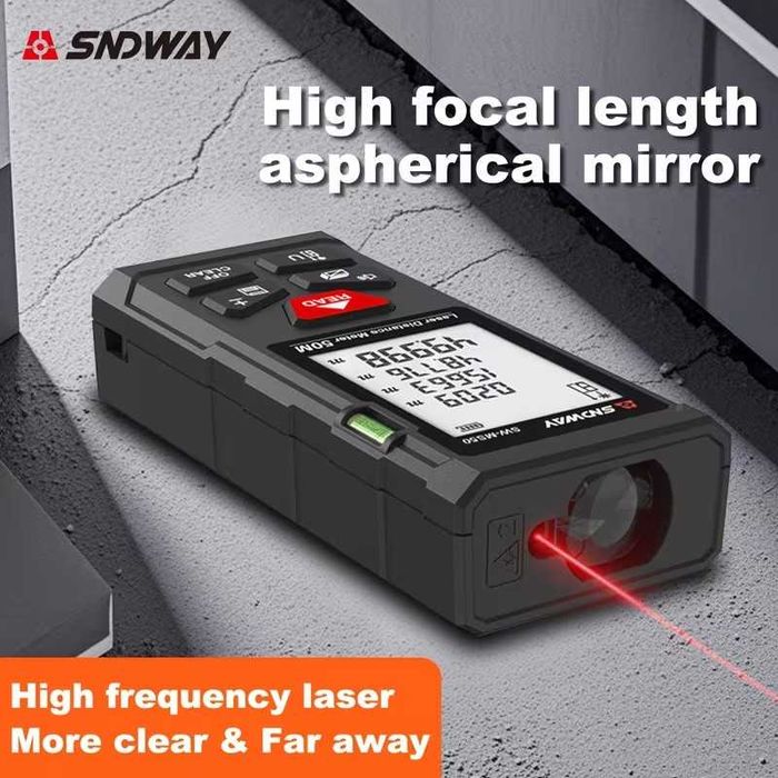 Medidor de distância a laser SNDWAY 70 mt. Novo. Em caixa.