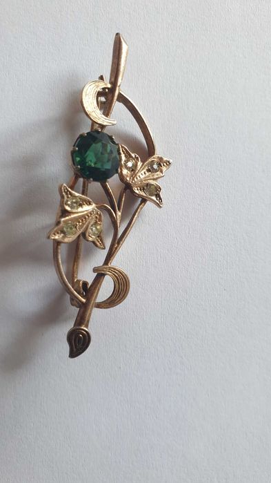 Срібні брошки  з натуральним камінням, 1956-1957 рік, антикваріат