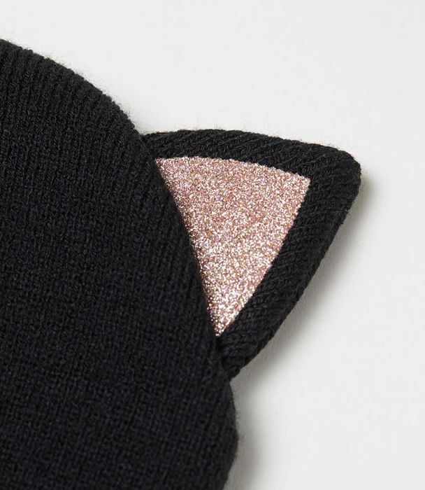 Шапка H&M котик чорна