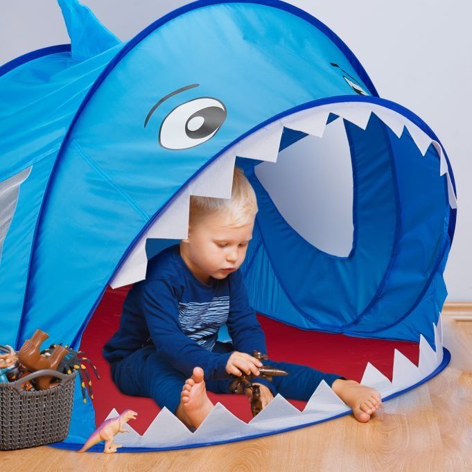 Namiot do zabawy Pop Up shark niebieski rekin