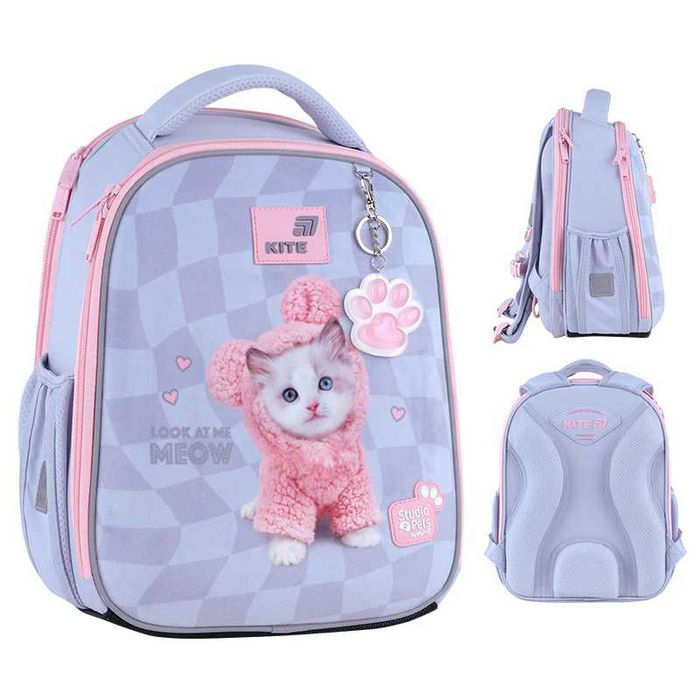 New 2026. Рюкзак Kite Studio Pets для дівчинки +термос в подарунок