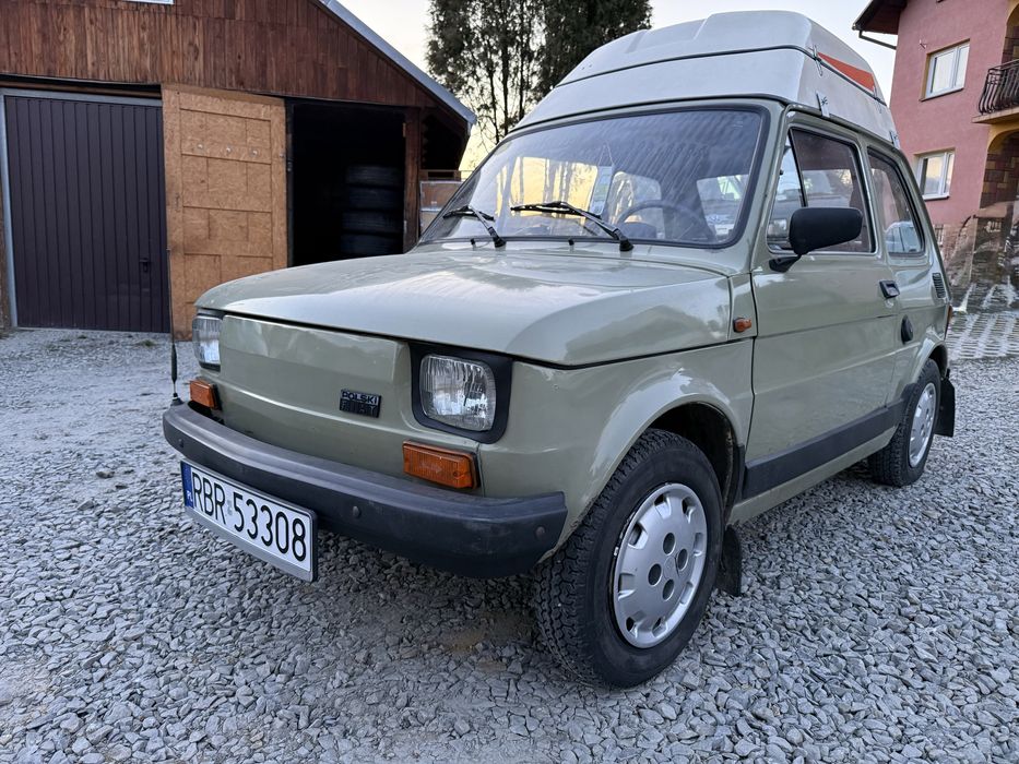 Fiat 126p 650E – oryginał, kapliczka, dodatki zamiana