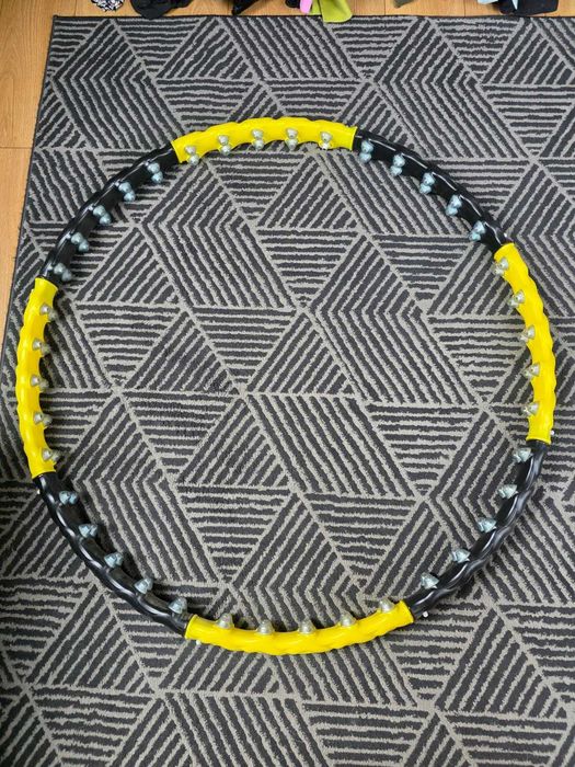 Hula hop magnetyczne 110cm, składane z wypustkami
