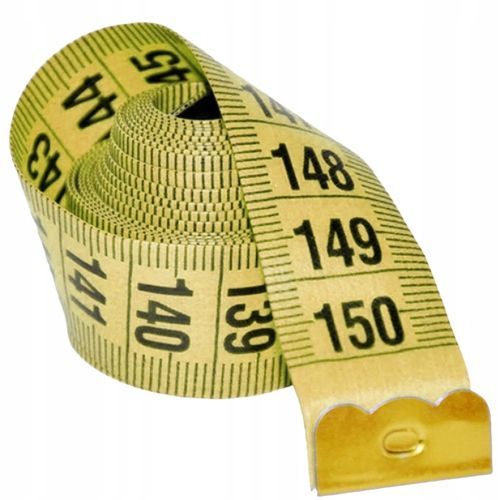 Metr krawiecki 150cm centymetr miara miarka krawiecka dwustronna