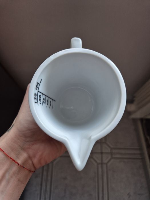 Stara miara apteczna ceramiczna miarka apteczna vintage