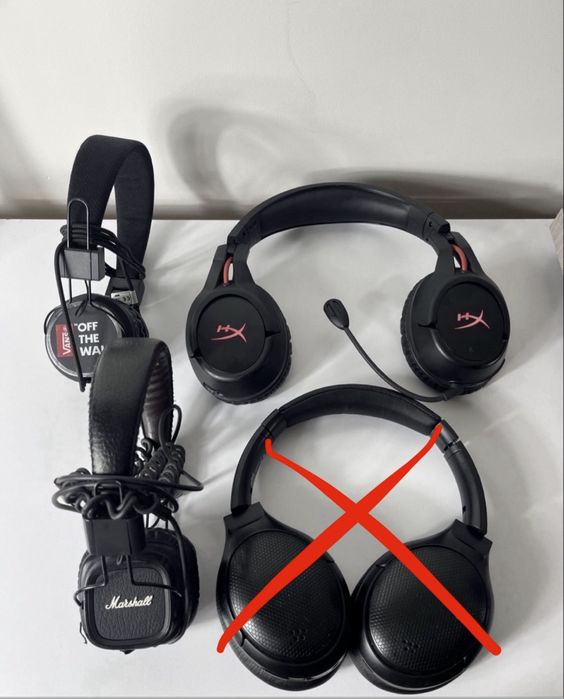 Навушники Marshall Major Black, Vans, HyperX Cloud Flight,Exibel Topaz