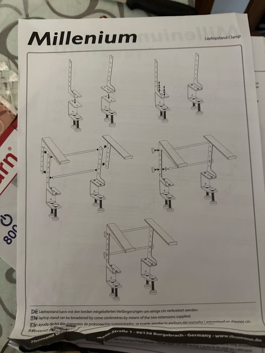 Підставка для ноутбука Millenium Laptopstand Clamp