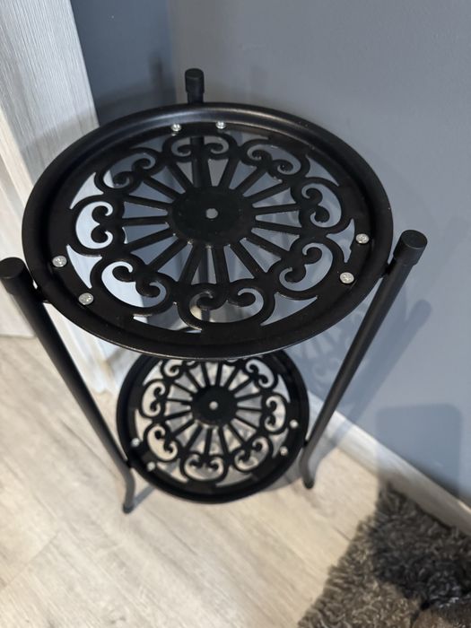 Dwupiętrowy kwietnik stojak na kwiaty 50cm