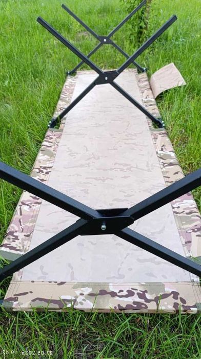 Армейская раскладная кровать туристическая раскладушка нато до 250 кг