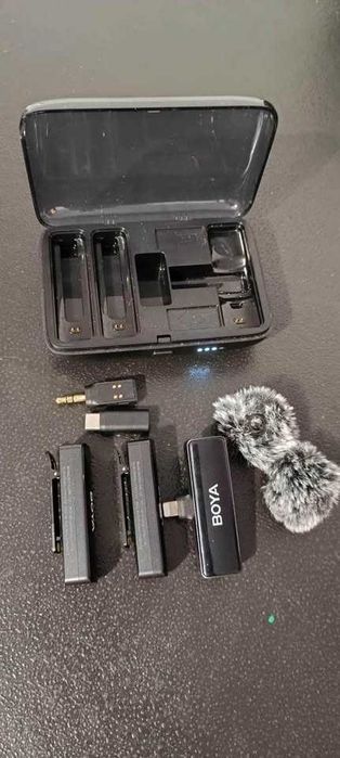 Sistema de Microfone Sem Fio de Lapela BOYA Boyalink