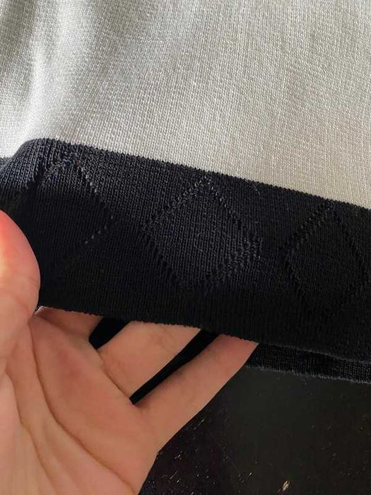 calça de malha branca Ferrache