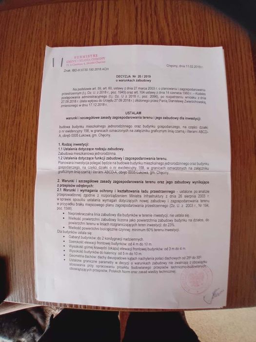 Działka budowlana 18ar Łukowa koło Chęciny - Widok 5