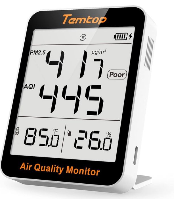 Temtop Monitor jakości powietrza PM2.5 Monitor AQI