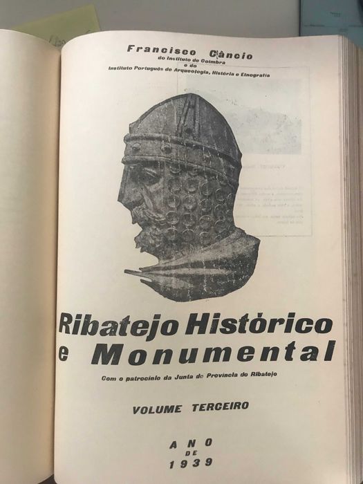 Livro Ribatejo Histórico e Monumental de Francisco Câncio 1938 e 1939 - 3 volumes em 1