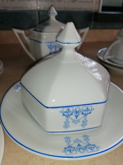 Conjunto de chá em porcelana Candal