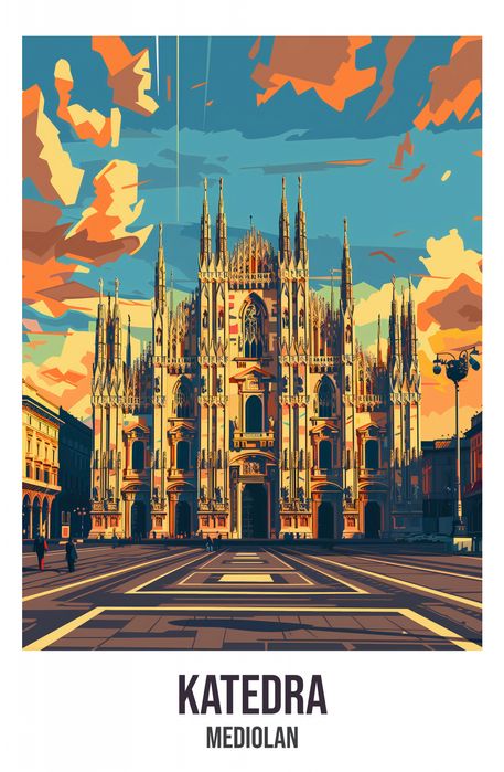 Plakat 53x81cm Katedra