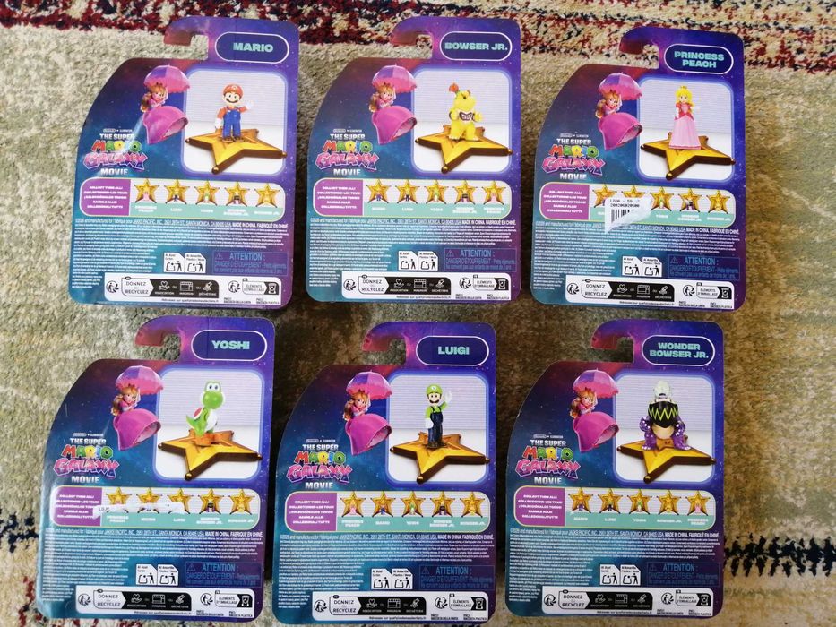 Bonecos Super Mário galaxy movie