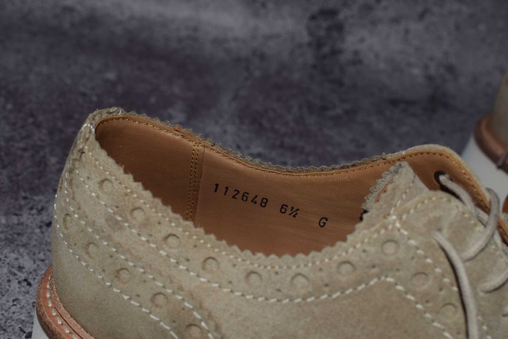 Grenson Archie Brogue (Мужские Премиальные Летние Туфли Броги Англия