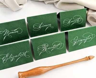 Winietki kaligrafowane ślub, przyjęcie