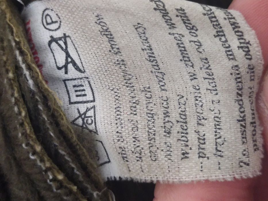 Kożuch damski Eco, przed kolana, z kapturem - kolor: oliwkowy, duże XL