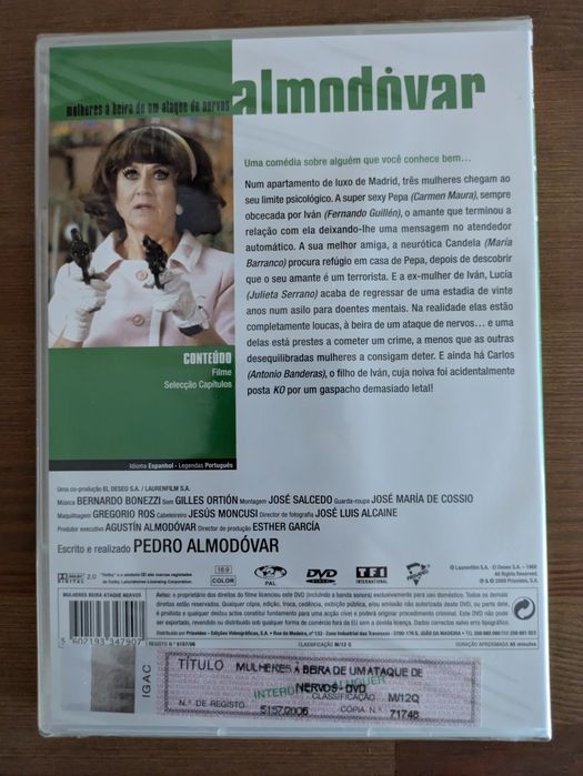 NEW AND SEALED DVD "Women on the Verge of a Nervous Breakdown" (1988)64552021982210121