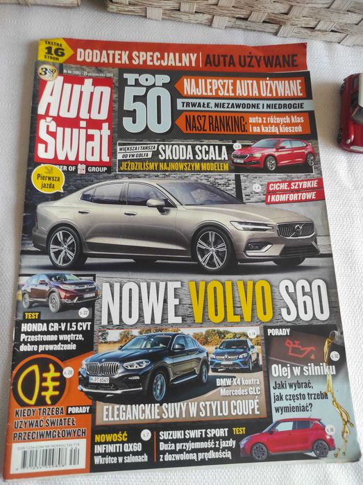 Czasopismo Auto Świat WYSZUKAJ POJAZD 44/2018 Crafter C3 X4 GLC Swift