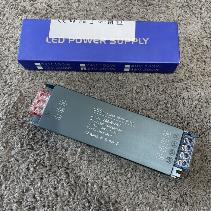 Sterownik zasilacza LED transformator 200W-24V IP20 (3)