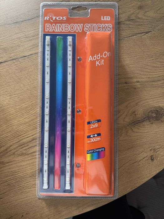 Oświetlenie LED Ritos Rainbow Sticks – Zestaw Uzupełniający (Add-On Kit)