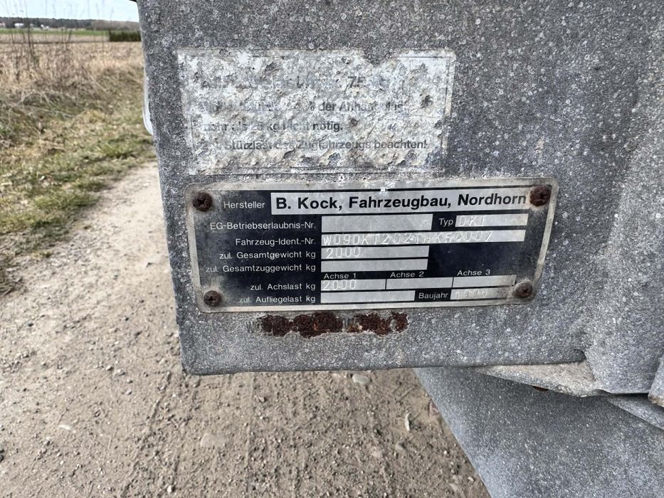 Przyczepka 2osiowa