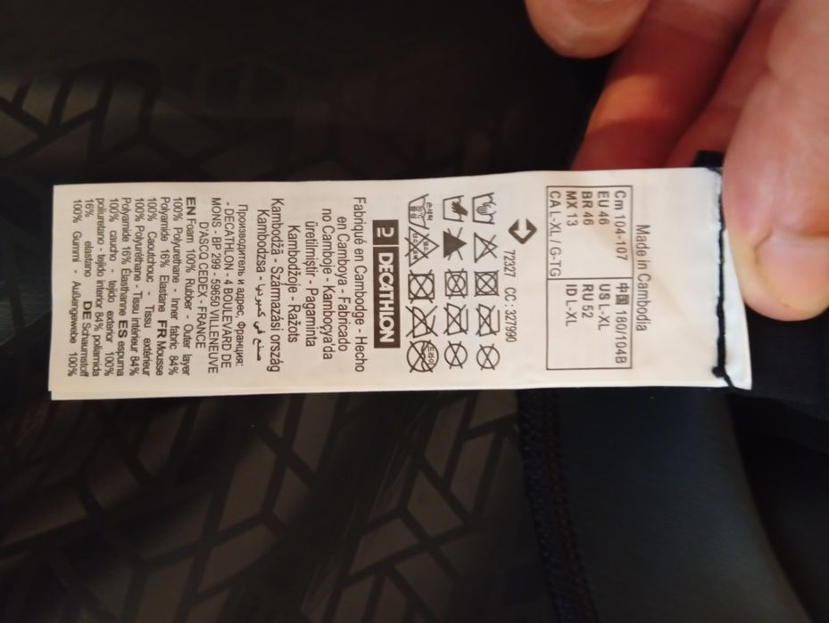 Fato neoprene surf natação águas abertas  triatlo nabaiji  ows 2/2 Decathlon