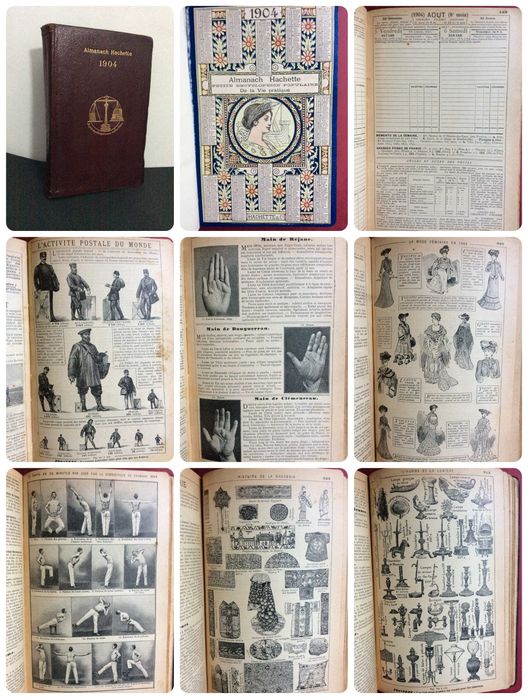 Almanach Hachette. 1907. Petite Encyclopédie Populaire de la Vie...