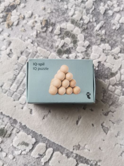 IQ Puzzle Mini - Drewniana Łamigłówka Logiczna PUZZLE 3D PIŁKA