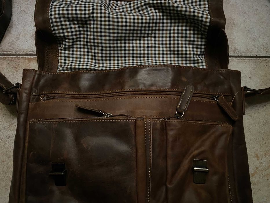 Мужская кожаная сумка портфель через плечо rada nature(germany)