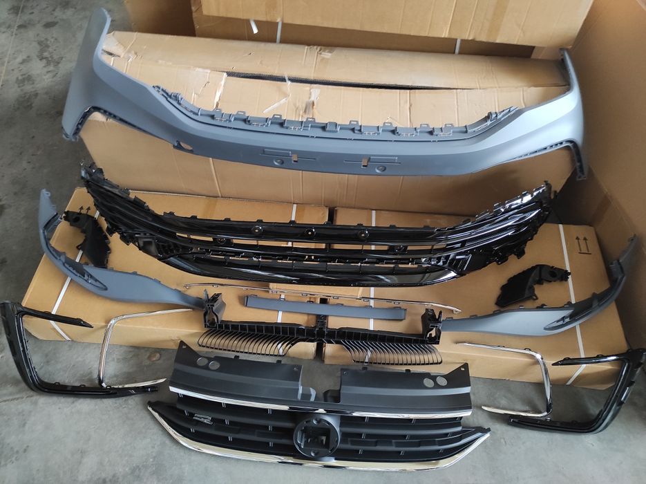 Бампер R-line в сборе Volkswagen Tiguan 2021 2022 2023