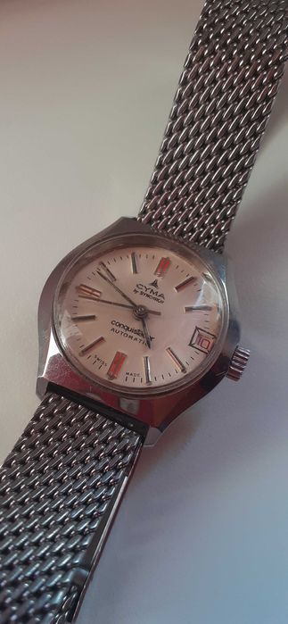 Zegarek z bransoletką CYMA By SYNCHRON Automatic ładny stan.