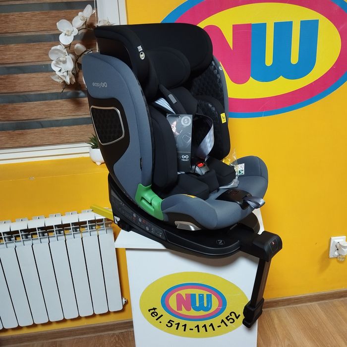 Nowy fotel samochodowy obrotowy isofix I-size Sklep NW