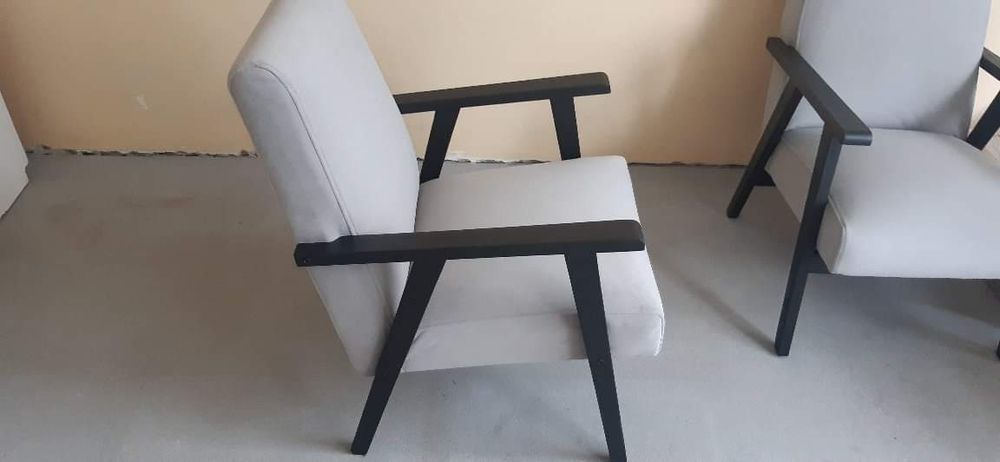 Fotel lisek PRL odnowiony