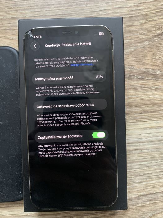 IPhone 12 pro 128gb 81% stan bardzo dobry zbity