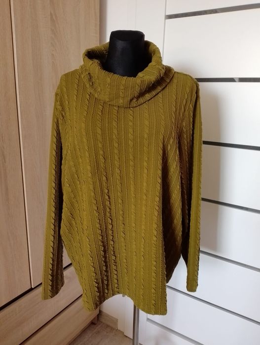 Nowy sweter golf damski 50/52
