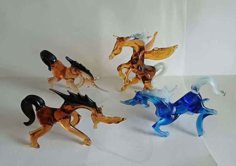 Figurki szklane typu Murano