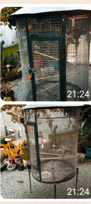 Gaiola gigante para aves