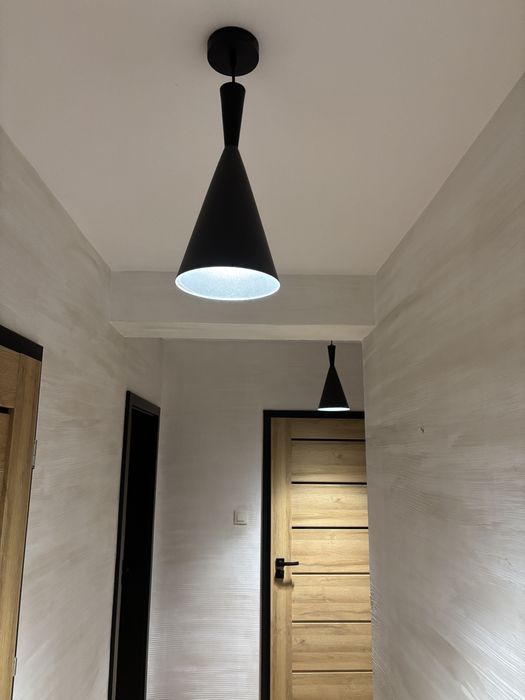 Lampy wiszace czarny mat