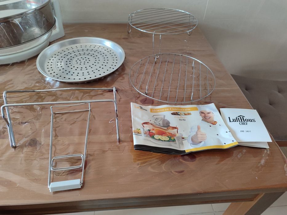 Forno de Convecção Halogéneo Luminous Chef Hous 1400W (c/ Anel Extenso