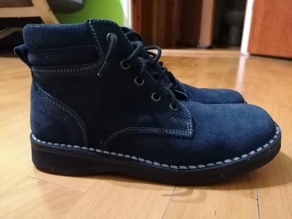 Prawie nowe granatowe buty