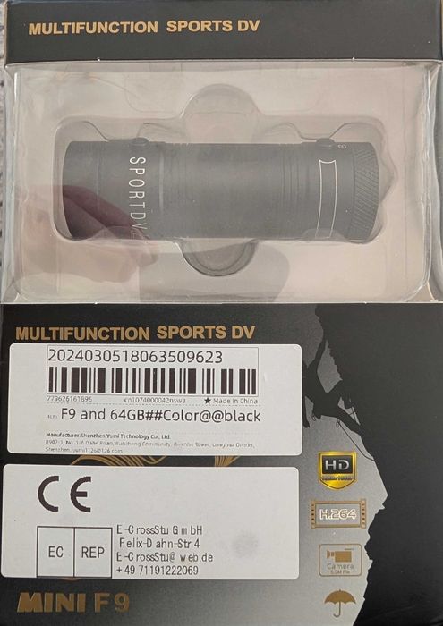 kamera sportowa DV MINI F9