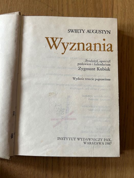 Wyznania - św. Augustyn
